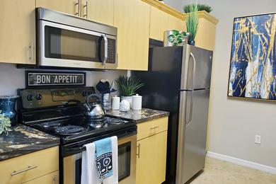 Stainless Steel Appliances | Our kitchens feature stainless steel appliances in every home.