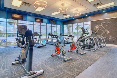Cardio Equipment | Our fitness center features cardio equipment including treadmills and spinning bikes.