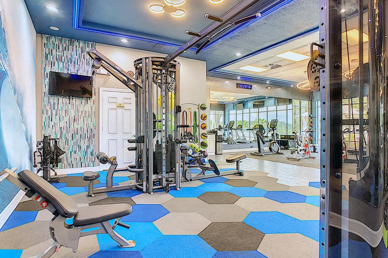 Weight Training Equipment | Our fitness center also features all the weight training equipment you need.