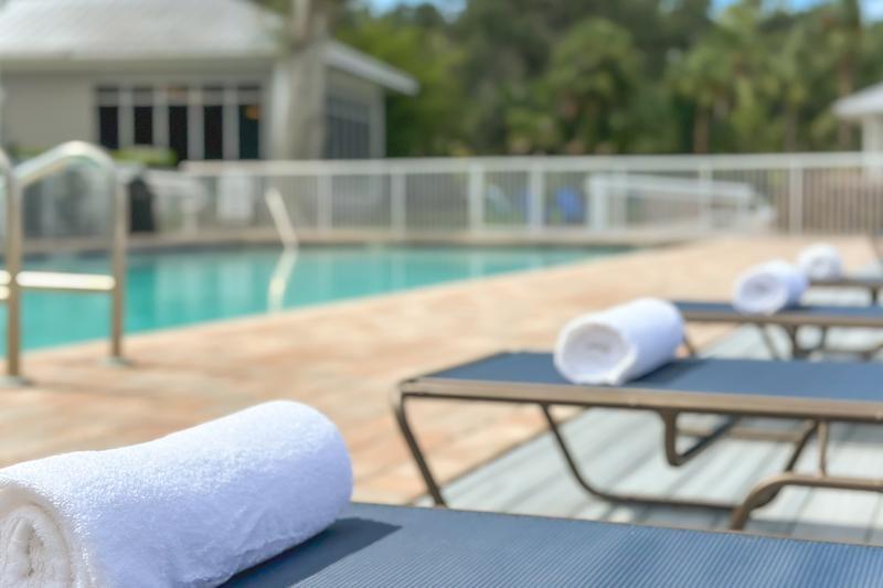 Relax Poolside  | Soak in the sun from one of our poolside loungers.