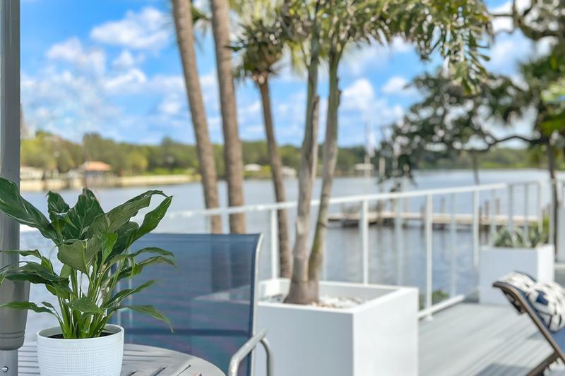 Views of the Alafia River | Enjoy the beautiful lake view from our poolside seating.