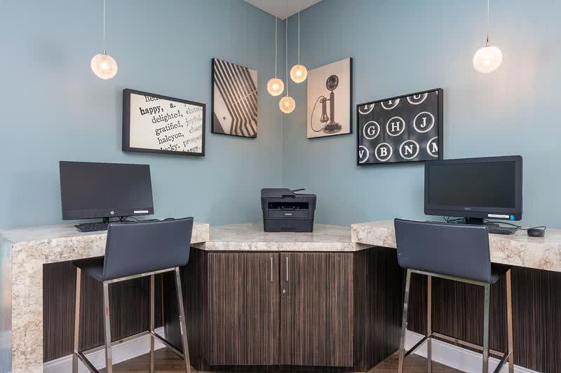 Business Center | Our community business center features high speed internet and free printing. 