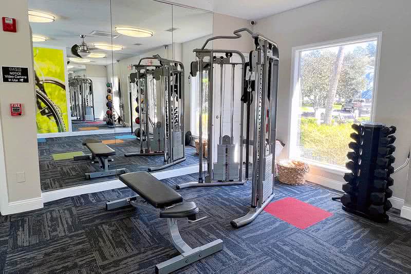 Weight Training Equipment | Our fitness center features different weight training equipment to suite your excerise needs.