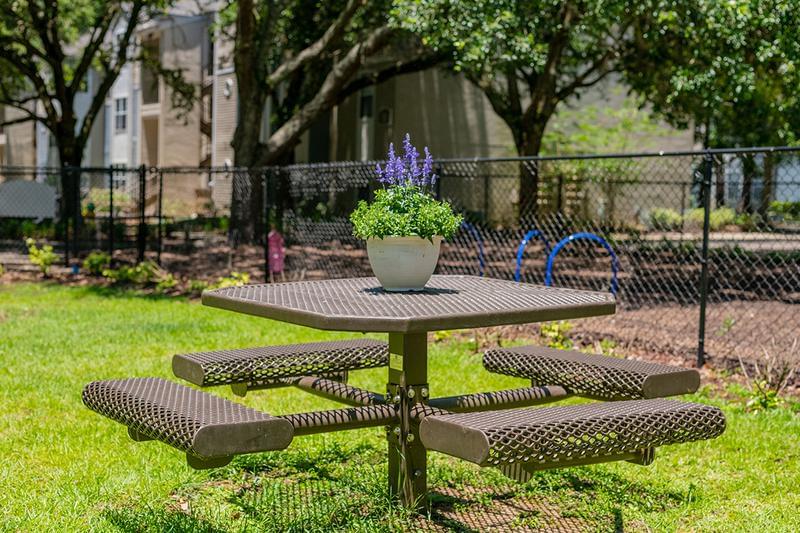 Picnic Area | Have a cookout at our picnic area featuring picnic tables and charcoal grills. 