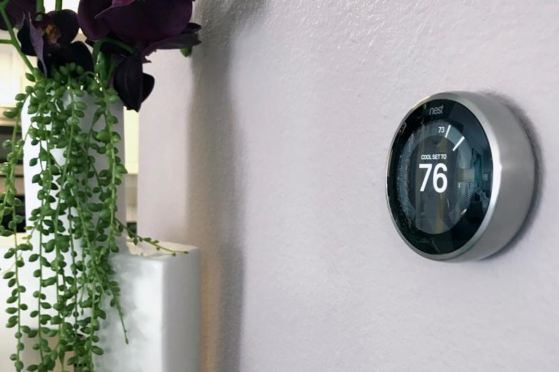 Nest Thermostats | Energy efficient Nest thermostats available in select apartment homes.