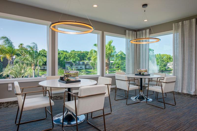 Clubhouse Interior | Our clubhouse overlooks the lake.