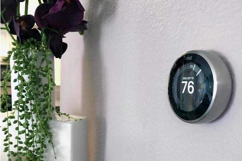 Smart Thermostats | Wi-Fi enabled smart thermostats are included in every apartment home and provide energy savings. 