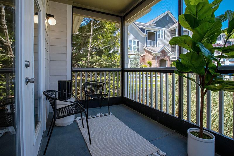 Screened-In Patios | Enjoy some fresh air from the privacy of your own screened-in patio.