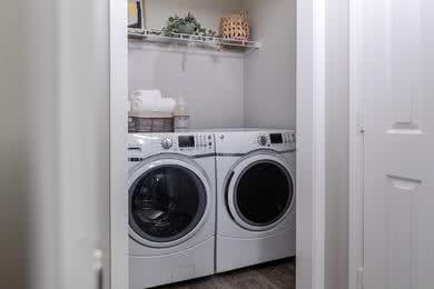 Full-Size Washer & Dryer | Each apartment home comes with a full-size washer and dryer for your convenience.