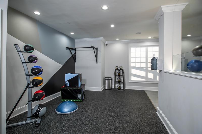 Fitness Equipment | Our new Fitness Center features medicine balls, balance ball, plyo boxes, and more!