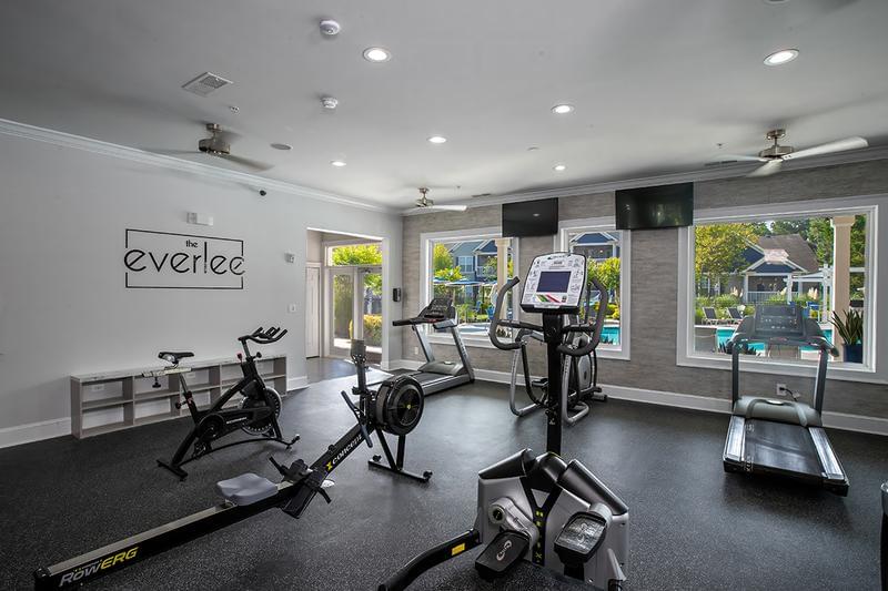 Cardio Equipment | Get in your cardio workout while overlooking the beautiful pool.