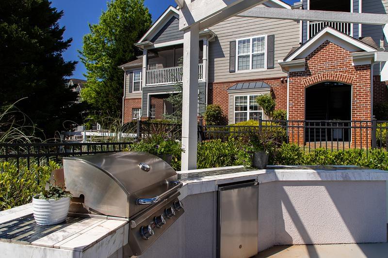 Outdoor Kitchen | Cookout utilizing our poolside gas grill.