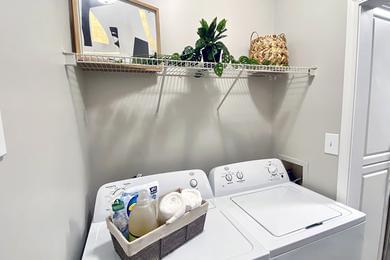 Washer & Dryer | Washer & dryer appliances included for your convenience. 