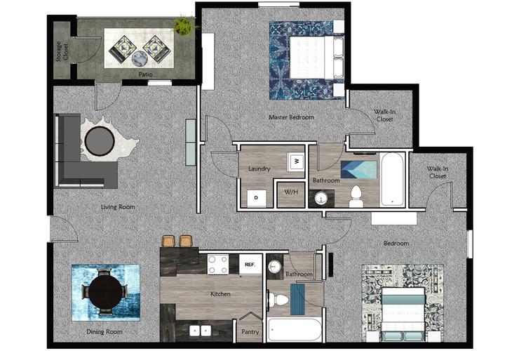 2 Bedroom Apartments in Atlanta GA 12th & James Luxury Apartments