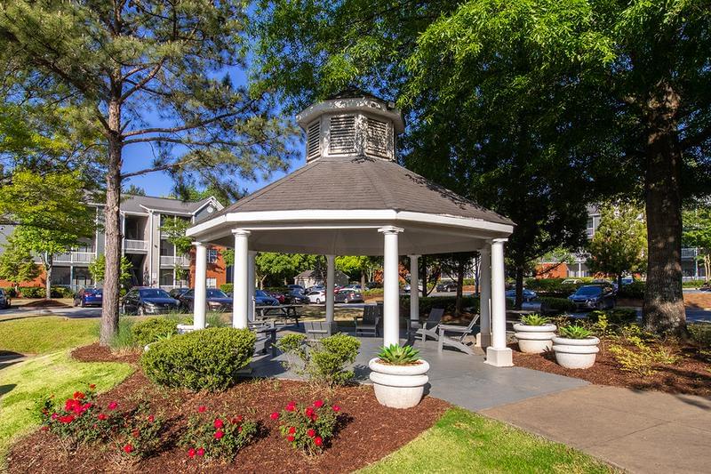Picnic Area Gazebo | Our picnic area features a gazebo so you can enjoy your meal in the shade, or at one of our picnic tables.