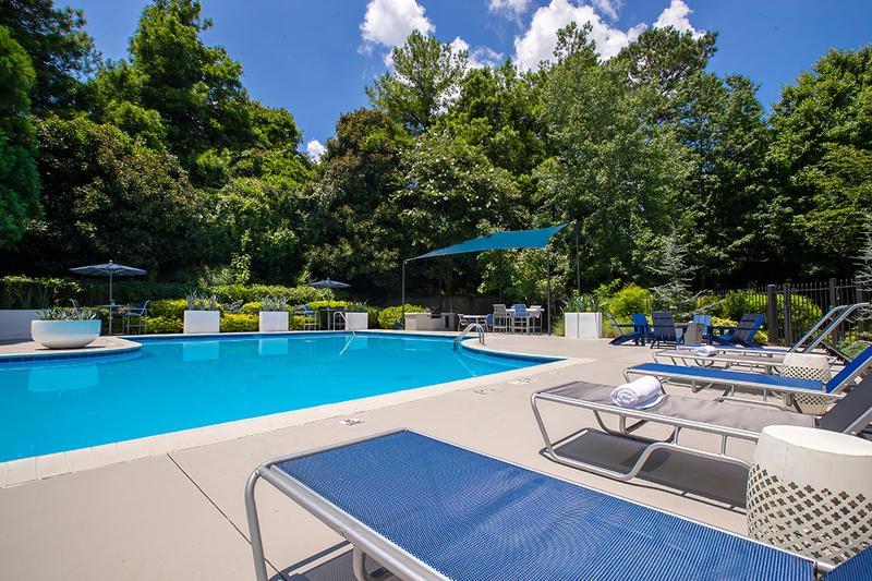 Expansive Sundeck | Lay out on our expansive pool sundeck on one of our poolside loungers.