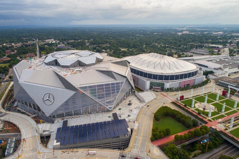 Near Mercedes Benz Stadium | 12th and James is just short 15 minute drive to the Mercedes Benz Stadium.