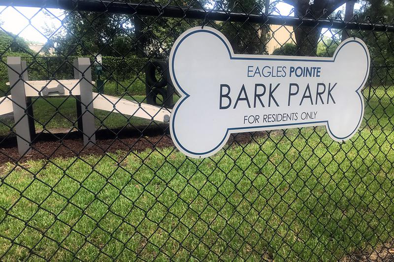 Off-Leash Dog Park | Bring your pup down to our off-leash dog park, complete with agility equipment!