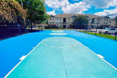 Basketball Court | Play a game on our full-size basketball court.