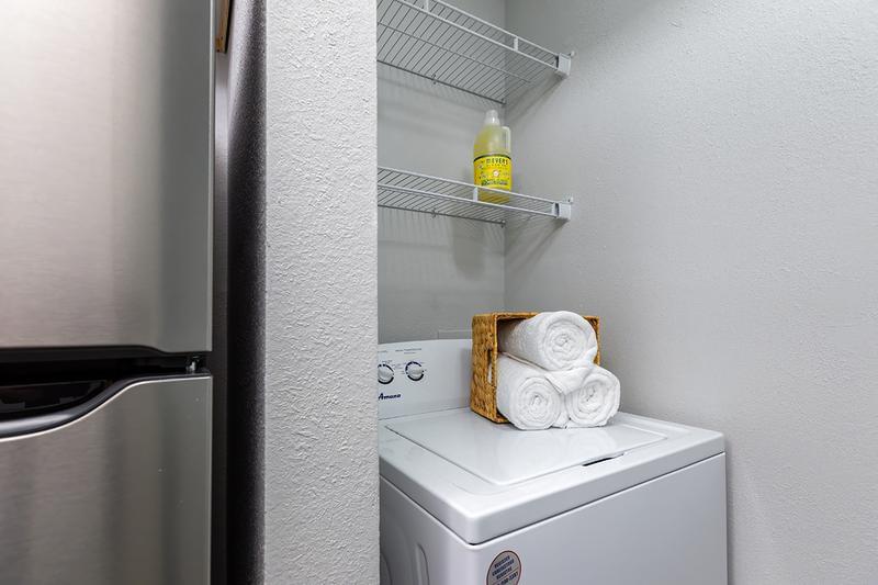 Full-Size Washer & Dryer Included | Full-size washer and dryer appliances are included in every apartment home!