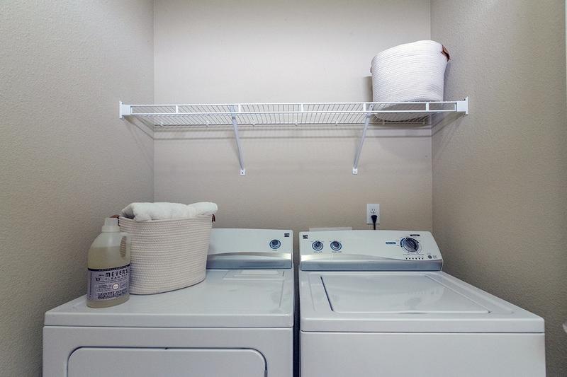 Washer & Dryer Included | All apartment homes have washer and dryer appliances for your convenience.