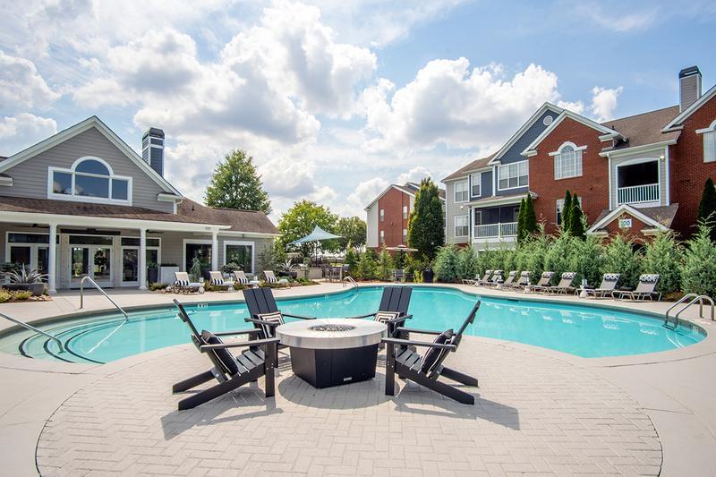 Resort Style Pool | Take a dip in our resort-style pool or roast marshmallows at our new fire pit! 
