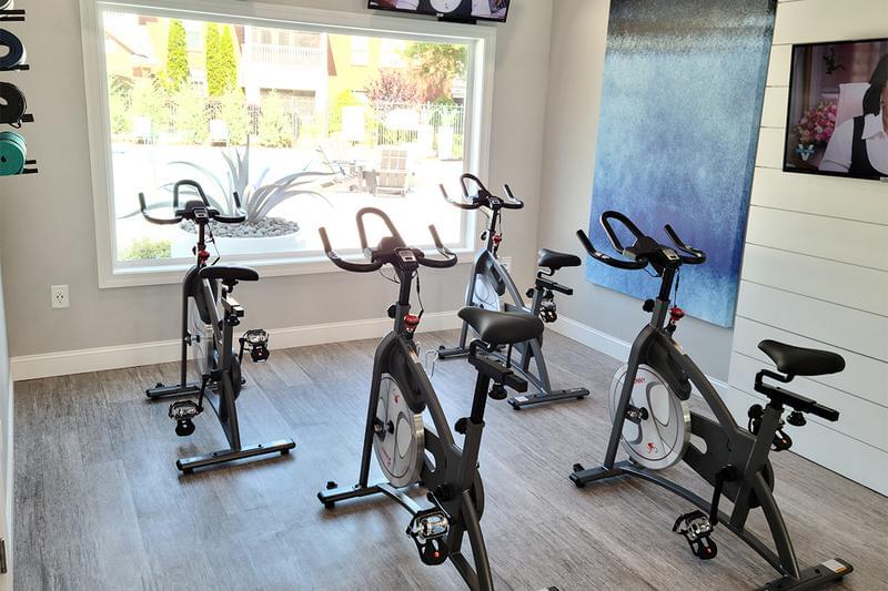 Spin Studio | Our fitness center also features a dedicated spin studio!
