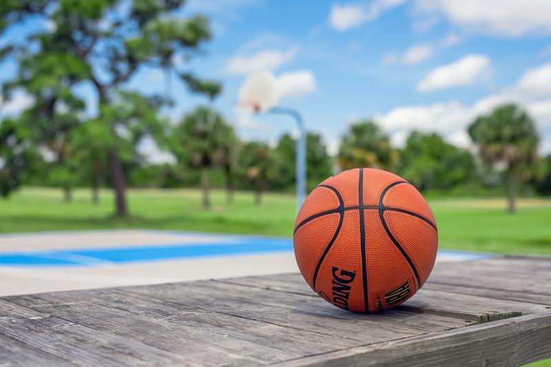 Basketball Court | Play a pick up game anytime with friends at our beautiful basketball court!
