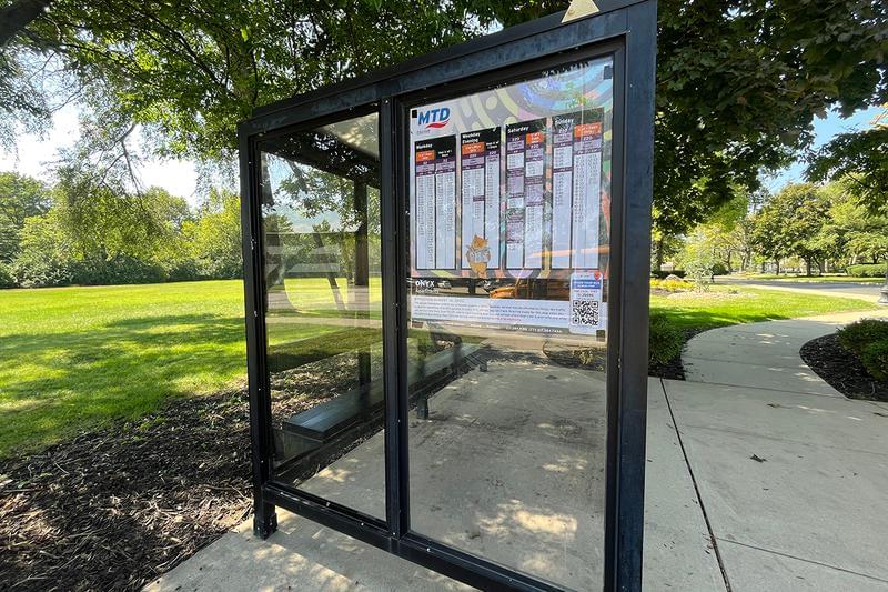 Bus to University of Illinois | Public bus stop 22, located on site, with direct access to The University of Illinois Campus!