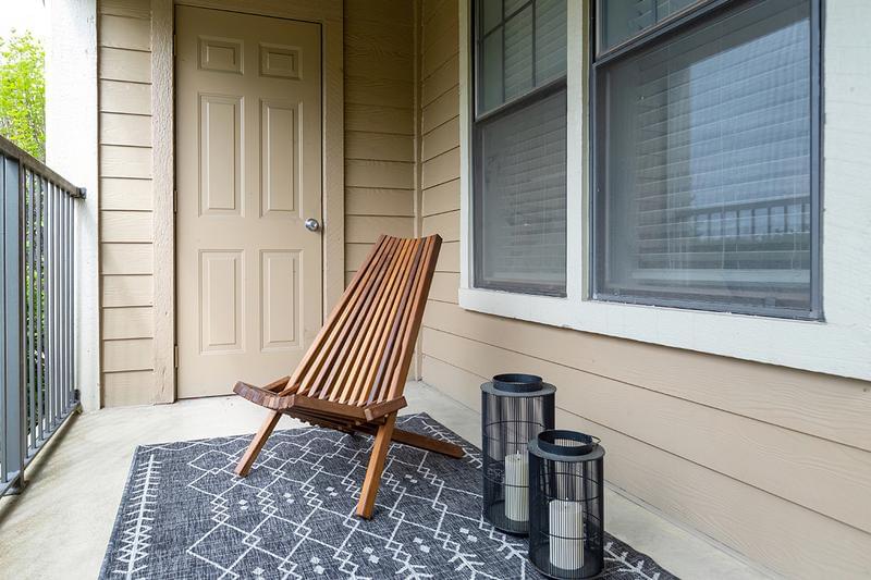 Patio | Each home comes with their own private patio and outdoor storage!