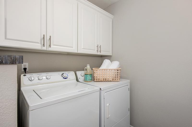 Full Size Washer & Dryers | Your apartment home includes a full-size washer and dryer for your convenience. 