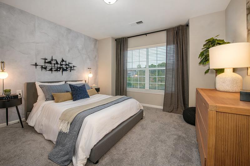 Guest Bedroom | Guest bedrooms feature plush carpeting and spacious closets.