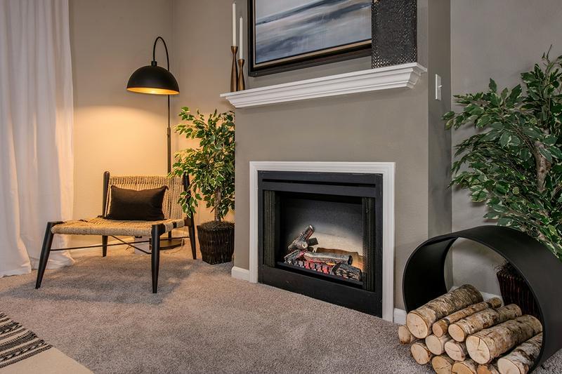 Fireplace | Enjoy the warmth and comfort of your own fireplace, adding a sleek, modern finish to your living room. (In select homes).