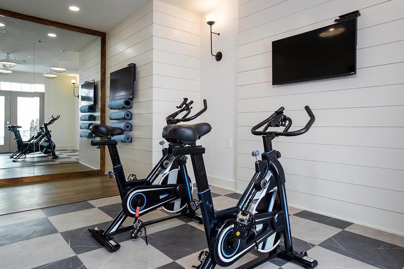 Spinning Bikes | Our spin studio features state-of-the-art spinning bikes.