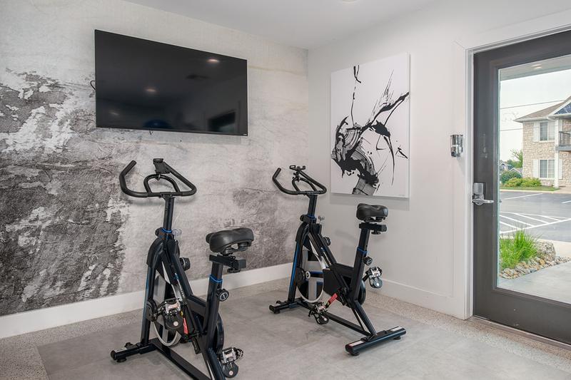 Spin Studio | Our fitness center also features a spin studio.