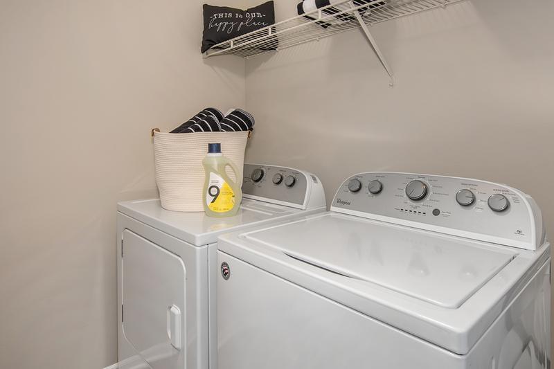 Washer & Dryer Included | Full size washer and dryer appliances included.