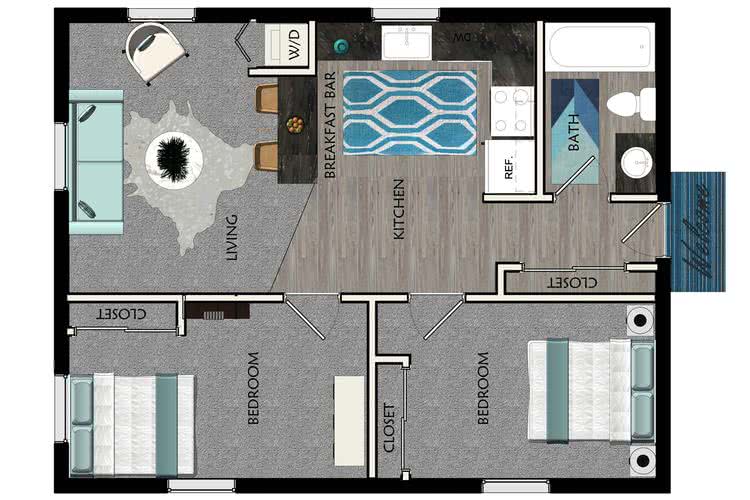 2 Bedroom Apartment Floor Plans Pricing Alpine Commons