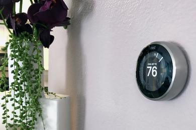 Nest Thermostats | Apartment homes feature energy saving Nest thermostats.