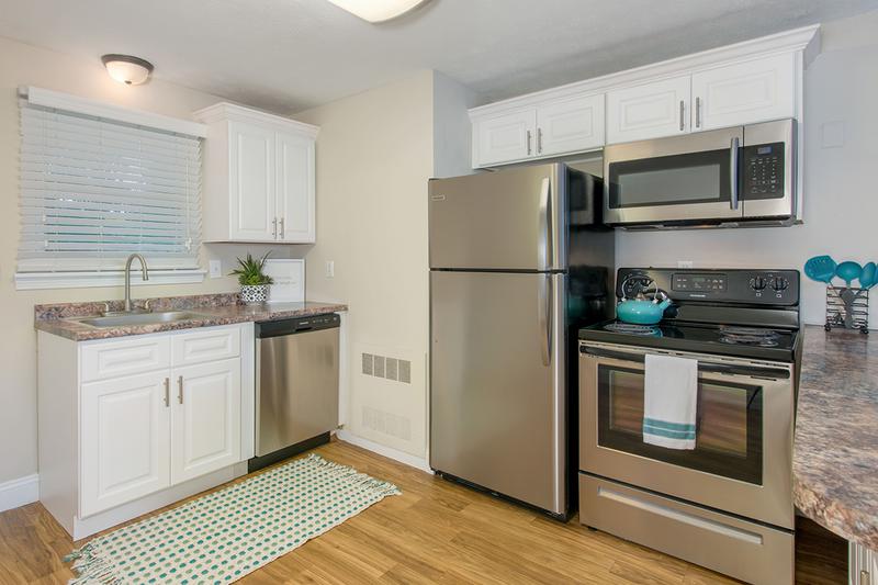Stainless Steel Appliances | Our newly renovated kitchens feature stainless steel appliances.