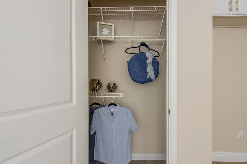 Spacious Closets | You'll love our spacious closets with built-in organizers.
