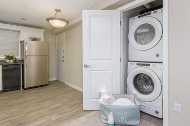 Washer & Dryer | Washer and dryer appliances available in select apartment homes.