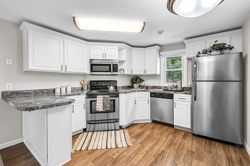 Stainless Steel Appliances | Updated kitchens with stainless steel appliances.