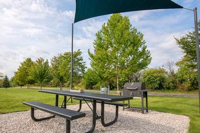 Picnic Area | Have a cookout at our picnic area featuring a charcoal grill.