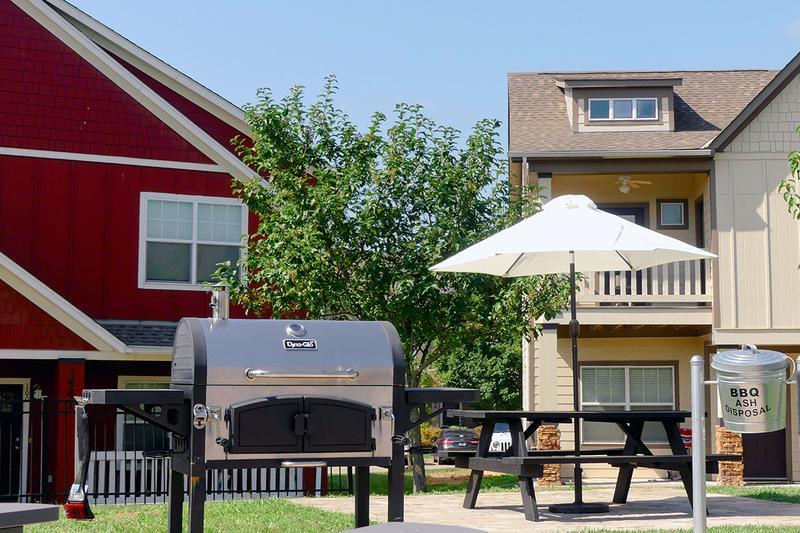 Grill & Picnic Areas | Have a cookout at our picnic area featuring a gas grill and picnic tables.