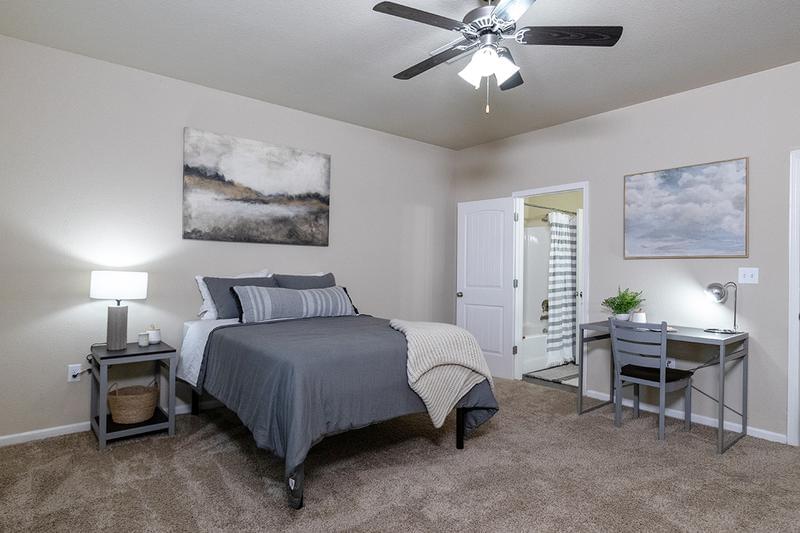 Multi-Speed Ceiling Fan | All bedrooms feature a multi-speed ceiling fan.