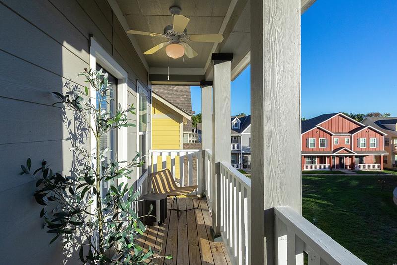 Porch | Each home features a private patio with ceiling fan to enjoy the outdoors and the views of your gorgeous community.