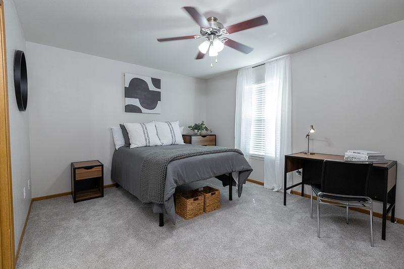 Bedroom | Choose between a furnished or unfurnished home with spacious bedrooms, closets and plush carpeting.