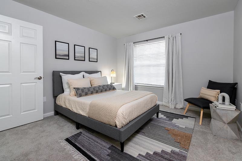 Guest Bedroom | Spacious bedrooms featuring large closets with built-in organizers.