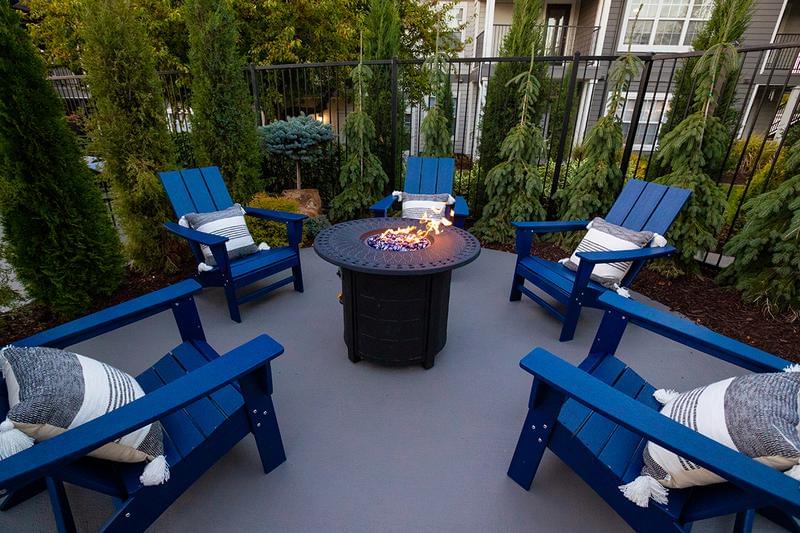 Outdoor Fire Pit | Warm up by our community fire pit.