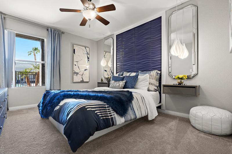 Master Bedroom | Walk into your bright and airy Master bedroom complete with your own en-suite master bath, HUGE walk-in closet, and additional built-in with shelving for all the space you could possibly need!